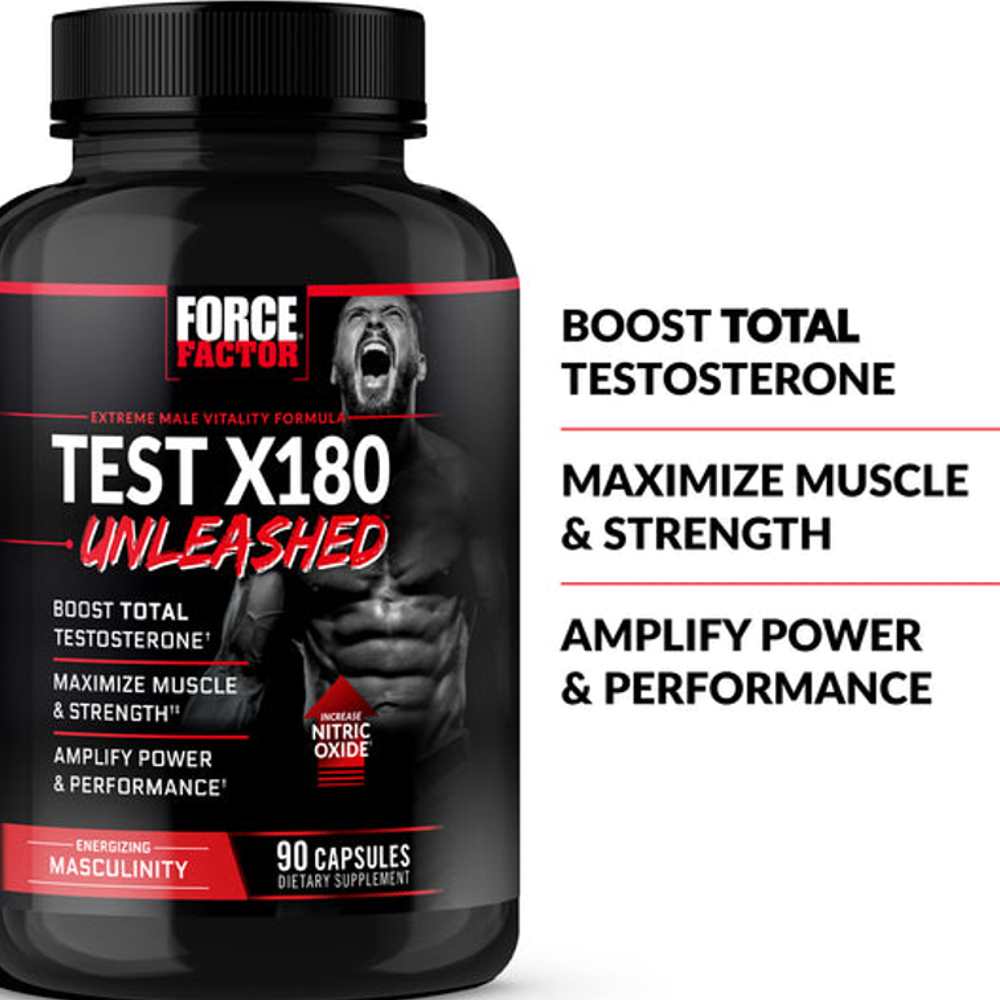 Force Factor Test X180 Unleashed – 90 Capsules