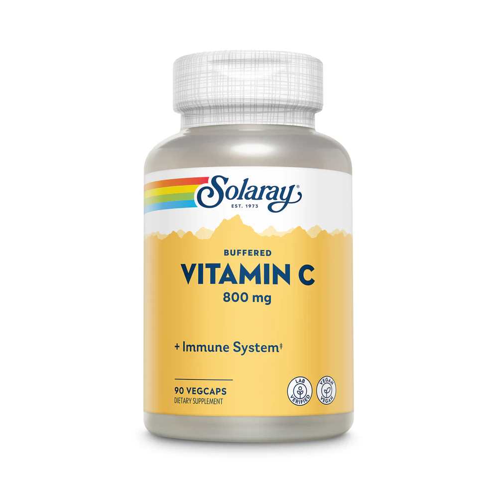 Solaray Vitamin C 800mg, Buffered 90 Caps