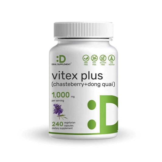 Deal Supplement Vitex Plus for Women 1000mg 240 Veggie Capsules