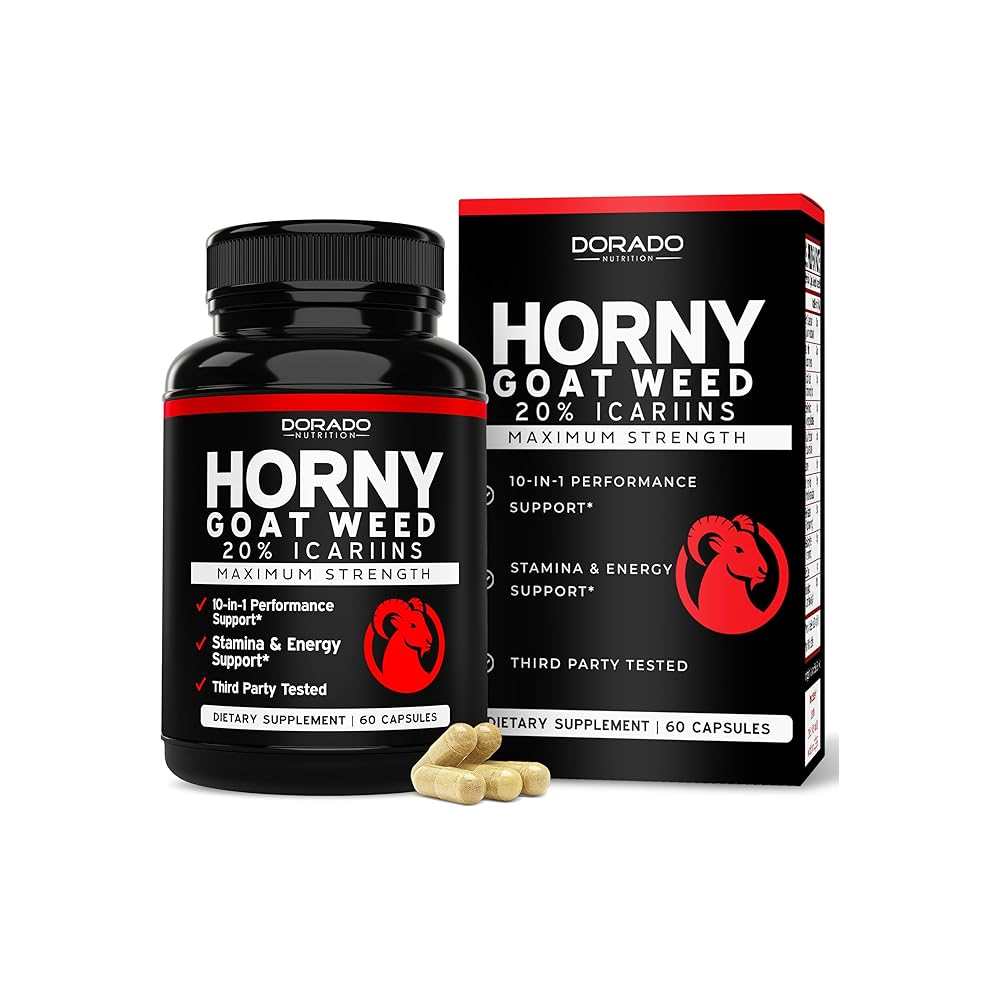 Dorado Nutrition Horny Goat Weed for Men and Women 60 Caps