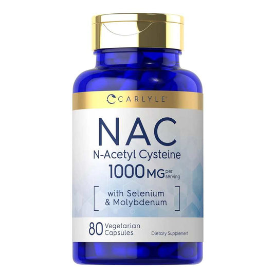 Carlyle Nutritionals N-Acetyl Cysteine 1000mg per serving | 80 Capsules