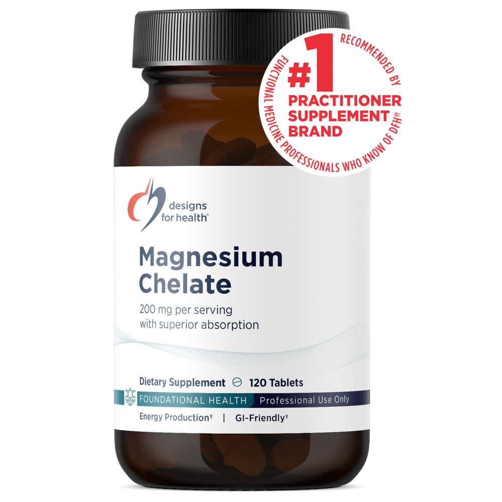 Designs for Health Magnesium Chelate 120 Tabs