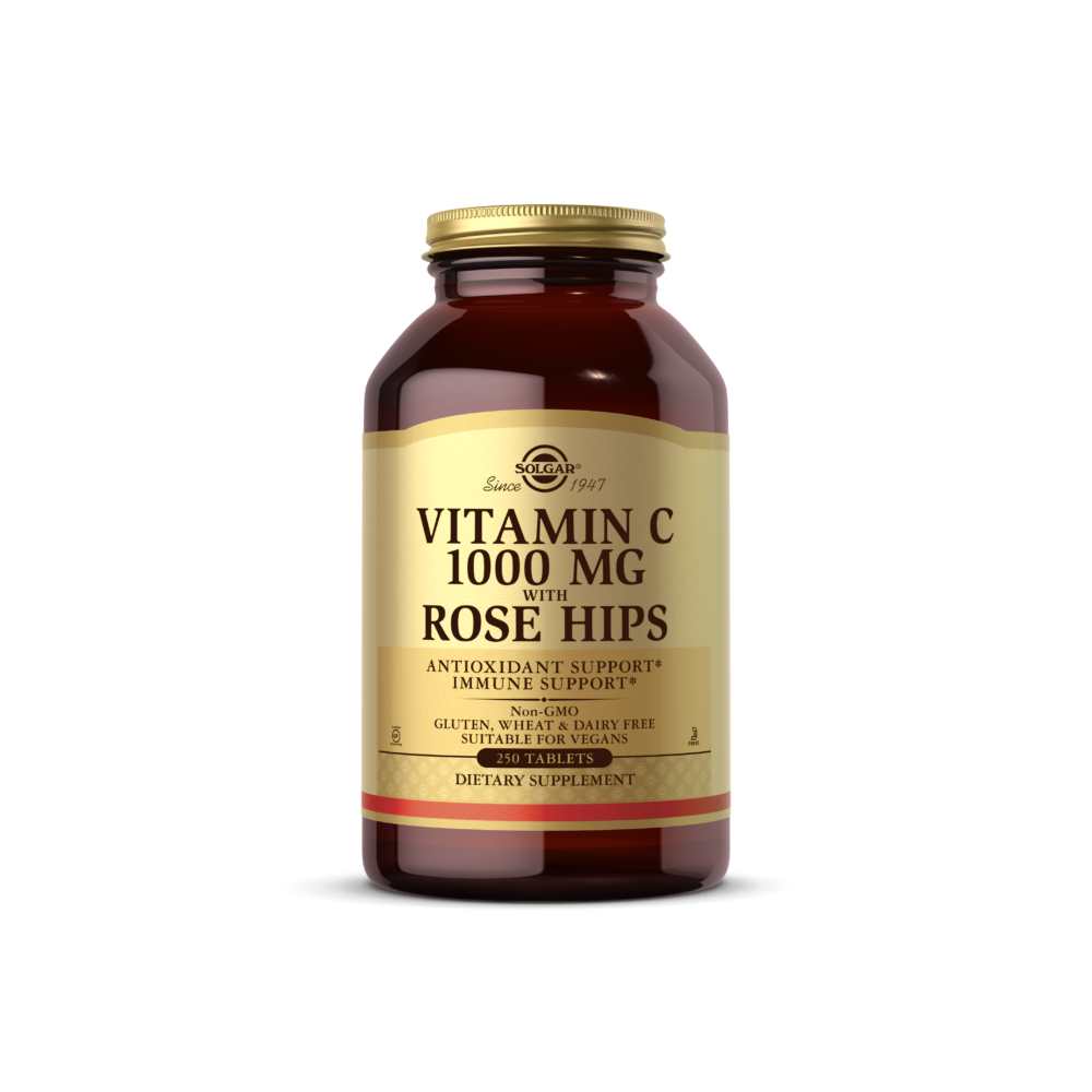 Solgar Vitamin C 1000 Mg with Rose Hips 100 Tablets