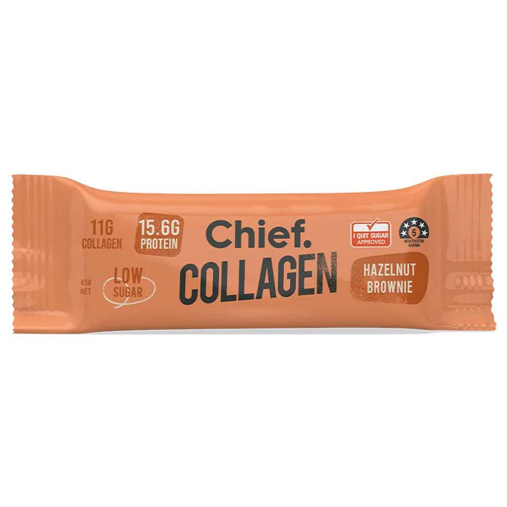 Chief Collagen Protein Bar - Hazelnut Brownie 45g