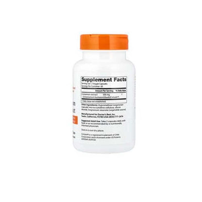 Doctor's Best Cinnamon Extract with CinSulin, 500 mg Per Serving, 120 Veggie Caps