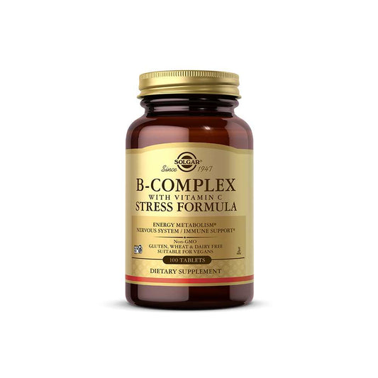 Solgar B-Complex with Vitamin C Stress Formula 100 Tablets