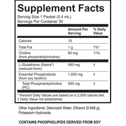 Lypo-Spheric Glutathione Liposomal Supplement – 30 Packets