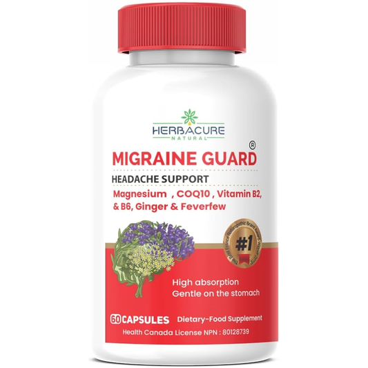 MIGRAINE GUARD HEADACHE SUPPORT BY HERBACURE NATURALS