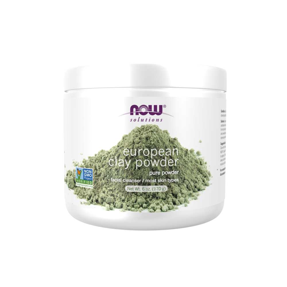 Now Foods European Clay Powder – 100% Pure Montmorillonite – Deep Cleansing Face & Body Mask – 170 G