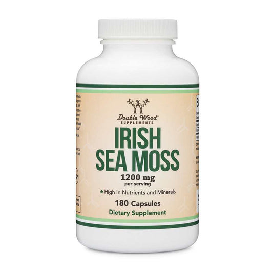 Double Wood Irish Sea Moss 1200mg – 180 Capsules