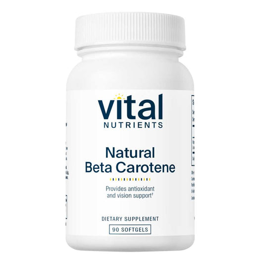 Vital Nutrients Natural Beta Carotene 25,000 Iu 90 Softgels