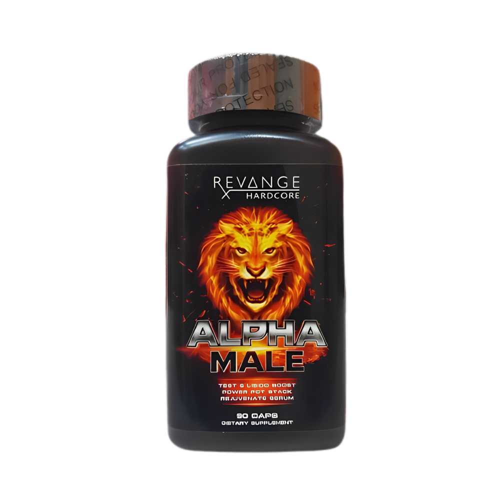 Revange Hardcore Alpha Male – Ultimate Testosterone & Performance Booster, 90 Capsules