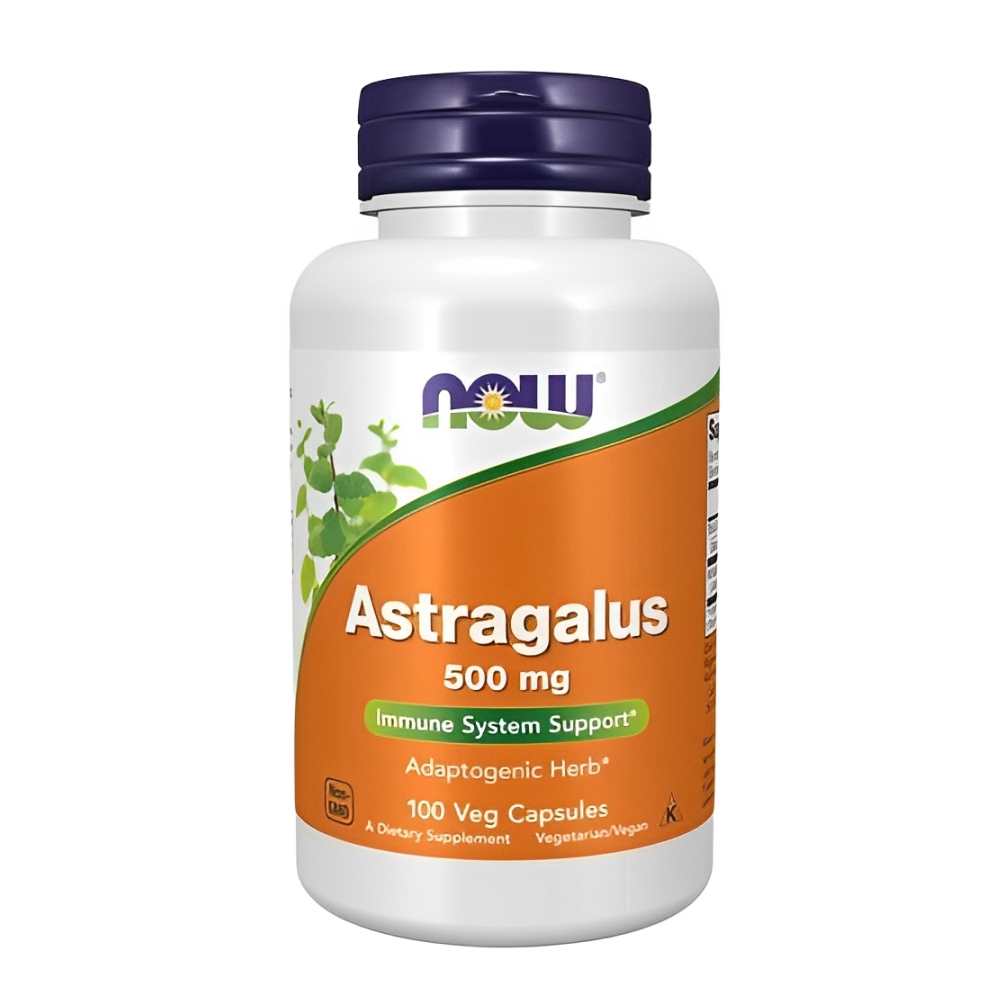 Now Foods Astragalus 500mg – Immune & Adaptogenic Support (100 Veg Capsules)