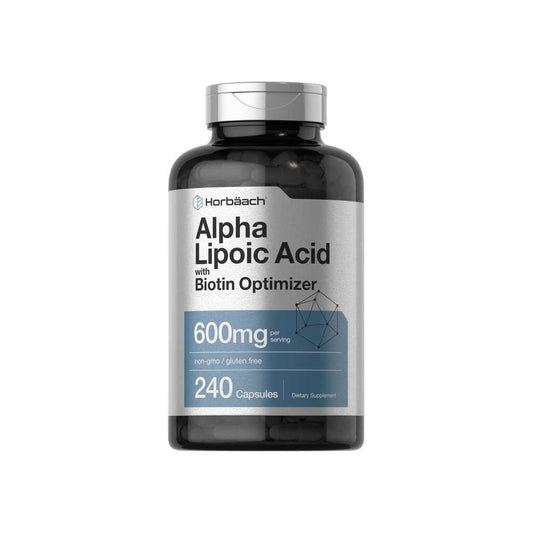 Horbäach Alpha Lipoic Acid 600mg per Serving | 240 Capsules