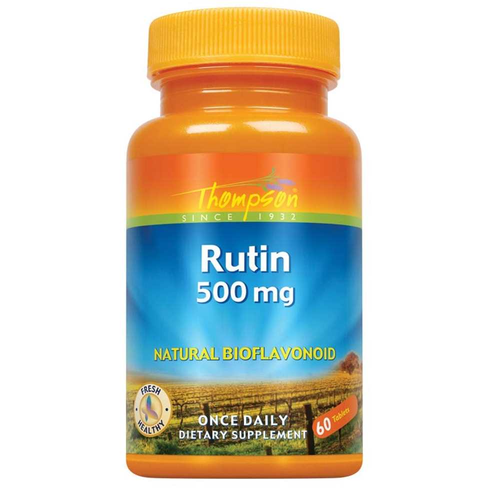 Thompson Rutin 500mg – Natural Bioflavonoid for Antioxidant & Circulatory Support (60 Capsules)