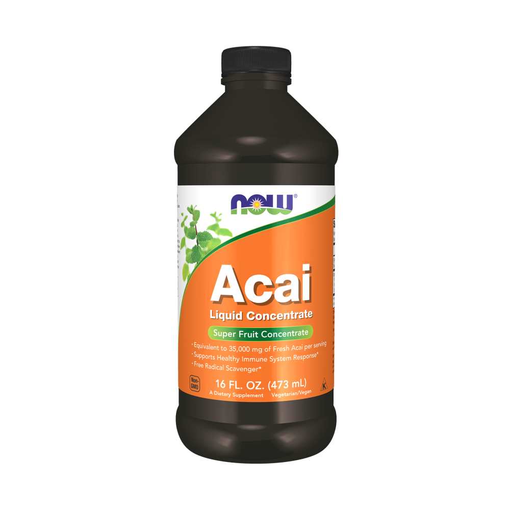 Now Foods Acai Liquid Concentrate – 25,000 Mg Superfruit Formula for Immune Support – 16 Fl Oz (473 M L)
