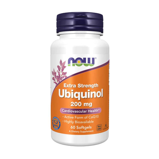 Now Foods Ubiquinol 200 Mg – Extra Strength Co Q10 – 60 Softgels