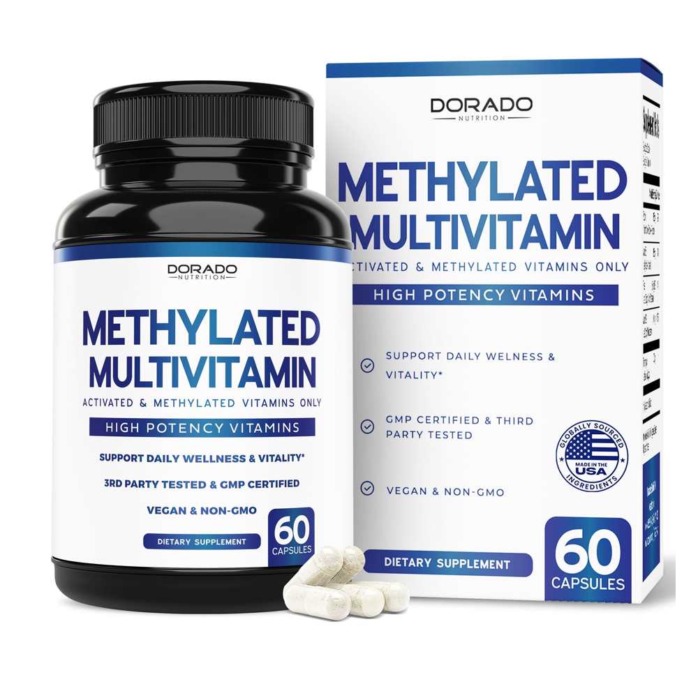 Dorado Nutrition Methylated Multivitamin Supplement for Women & Men 60 Caps