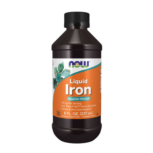 Now Foods Liquid Iron – 8 Fl Oz (237ml) – Gentle & Non-Constipating