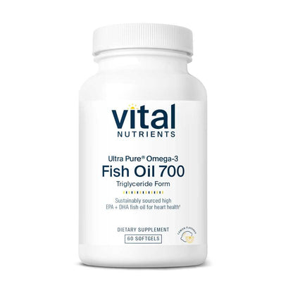 Vital Nutrients Ultra Pure® Fish Oil 700 Pharmaceutical Grade 60 Softgels