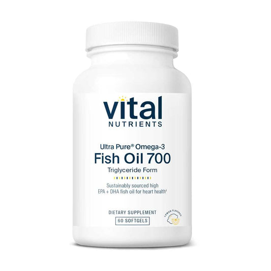 Vital Nutrients Ultra Pure® Fish Oil 700 Pharmaceutical Grade 60 Softgels