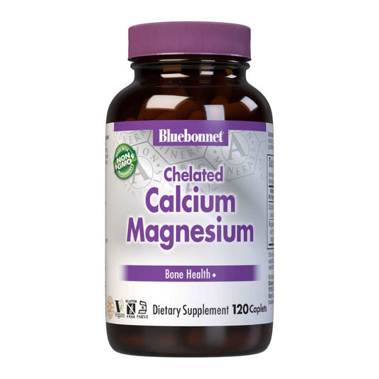 Bluebonnet Nutrition Albion Chelated Calcium Magnesium 120 Caplets