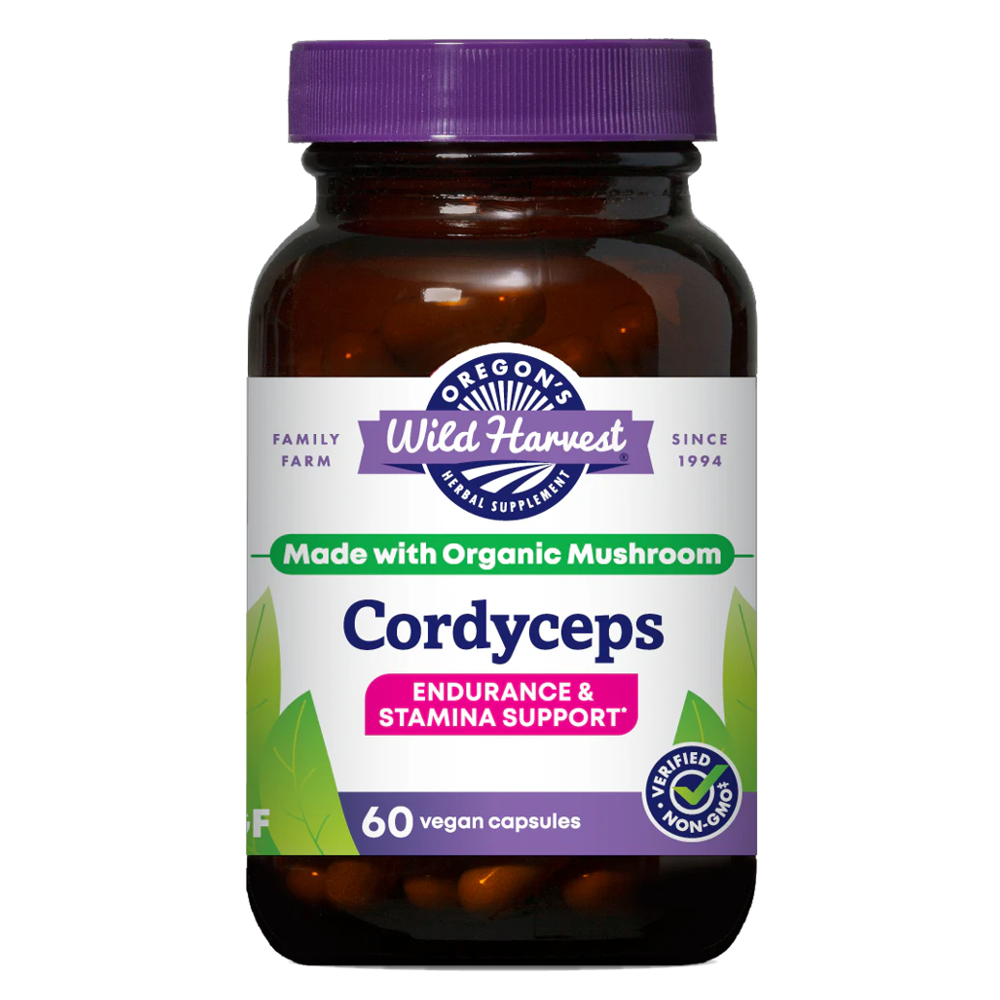 Organic Cordyceps Capsules | Oregon's Wild Harvest - Endurance And Stamina Support