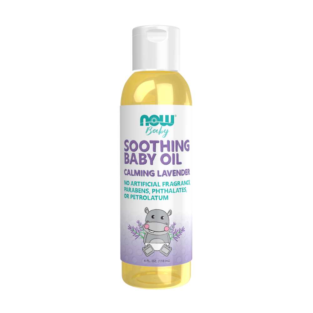 Now Foods Soothing Baby Oil – Calming Lavender – 4 Oz. (118 M L)
