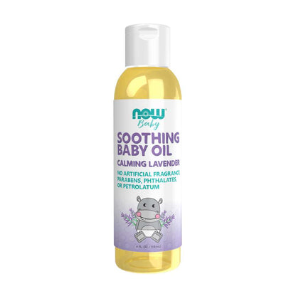 Now Foods Soothing Baby Oil – Calming Lavender – 4 Oz. (118 M L)