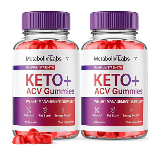 Metabolix Labs Keto+ Acv Gummies Maximum Strength | Weight Management Support | Fat Burn & Energy Boost | Ketosis Formula | 60 Gummies