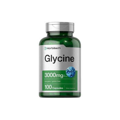 Horbäach Glycine 3000mg per Serving | 100 Capsules