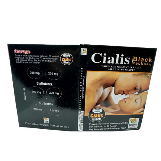 Cialis Black 200mg– Be Ready When the Moment Is Right