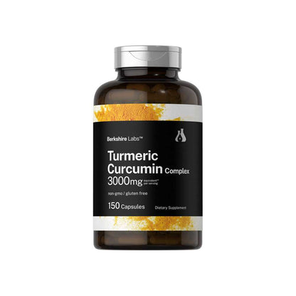 Horbäach Turmeric Curcumin 3000mg per Serving | 150 Capsules