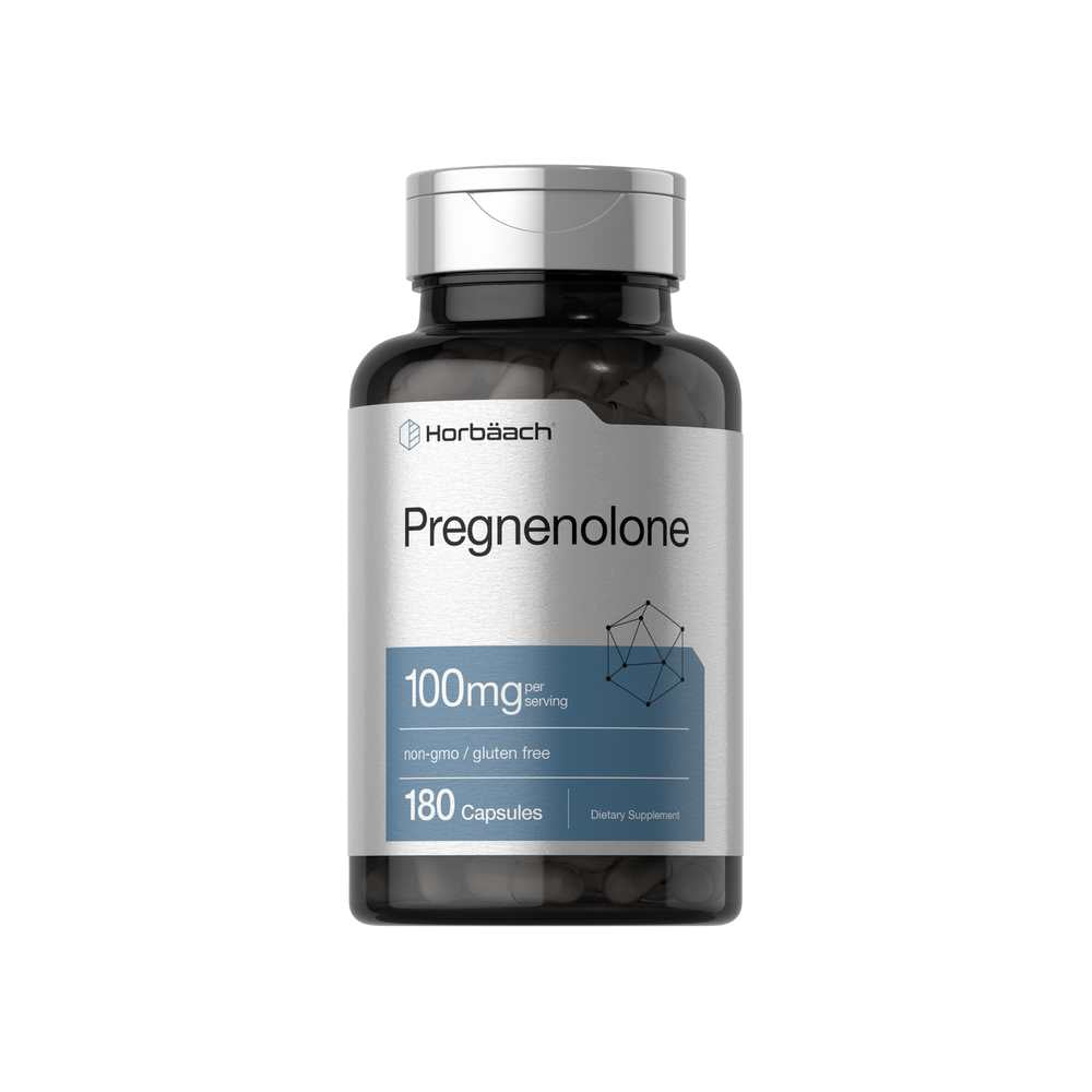 Horbäach Pregnenolone 100mg per Serving | 180 Capsules