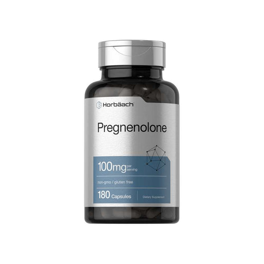 Horbäach Pregnenolone 100mg per Serving | 180 Capsules