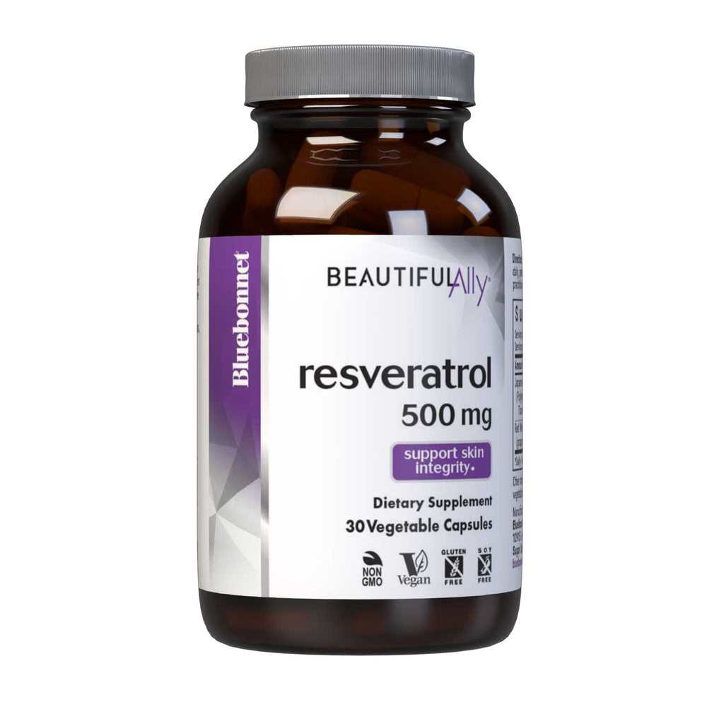 Bluebonnet Nutrition Beautiful Ally Resveratrol 500 Mg 30 Caps