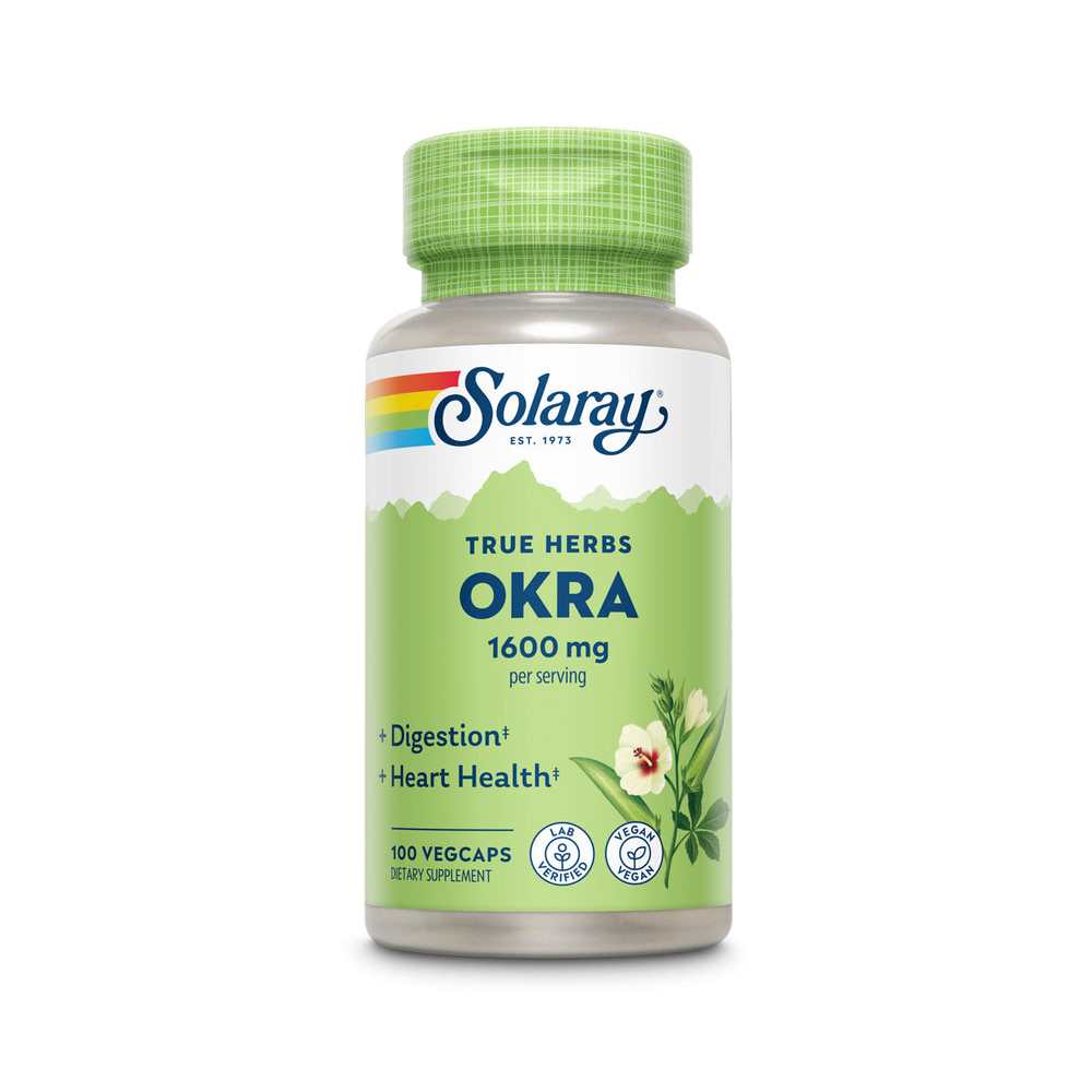Solaray Okra Fruit 1600mg 100 Caps