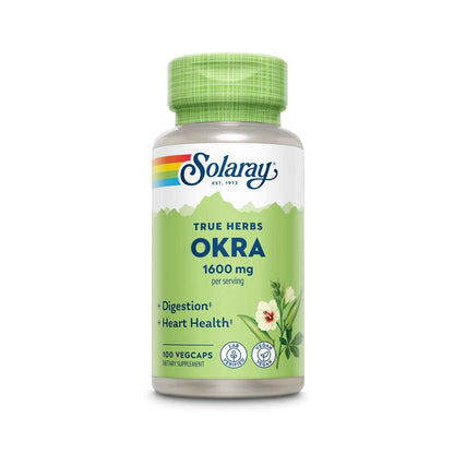 Solaray Okra Fruit 1600mg 100 Caps
