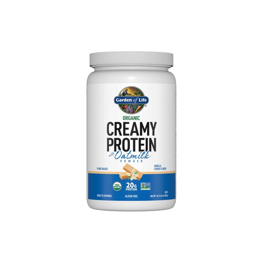 Garden of Life Organic Creamy Protein with Oatmilk – Vanilla Cookie