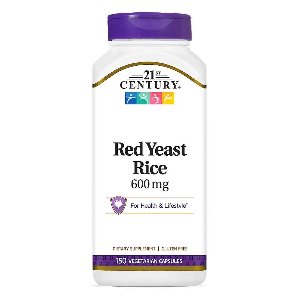 21st Century Red Yeast Rice 600 Mg 150 Caps