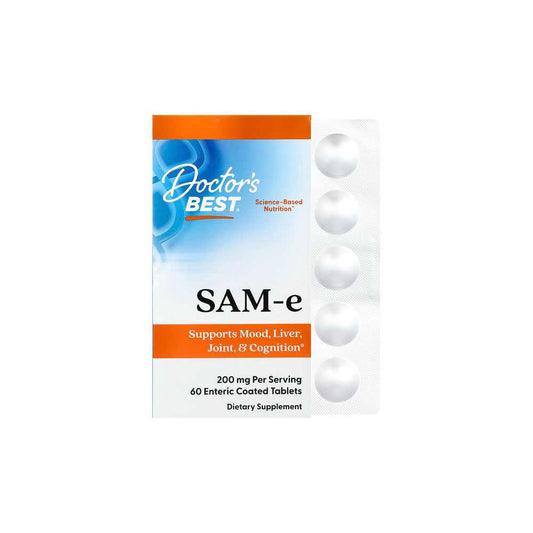 Doctor's Best SAM-e 200mg Enteric Coated Tablets 60 Count