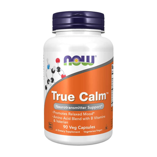 Now Foods True Calm – Neurotransmitter Support & Relaxed Mood – 90 Veg Capsules