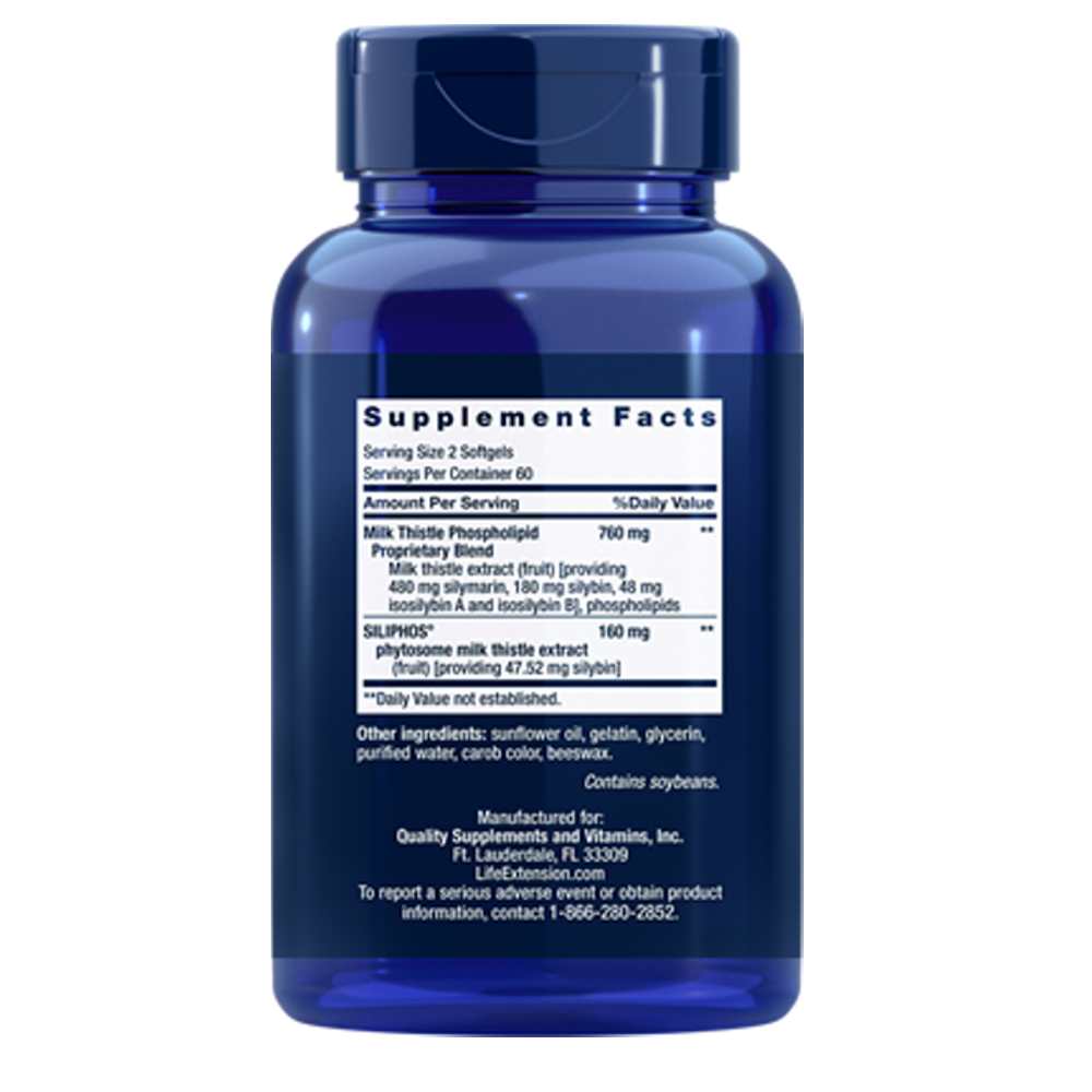 Life Extension Advanced Milk Thistle – 120 Softgels