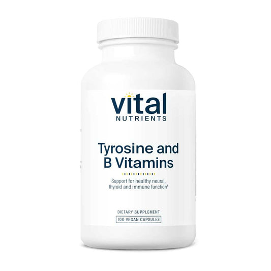 Vital Nutrients Tyrosine and B Vitamins 100 Caps