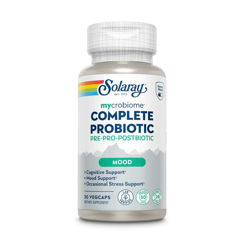 Solaray Mycrobiome Complete Probiotic Mood 30 Caps