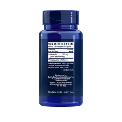 Life Extension Lactoferrin – 60 Vegetarian Capsules