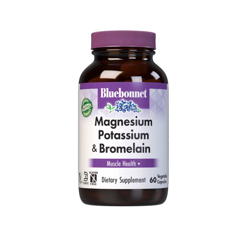 Bluebonnet Nutrition Magnesium Potassium & Bromelain 60 Caps
