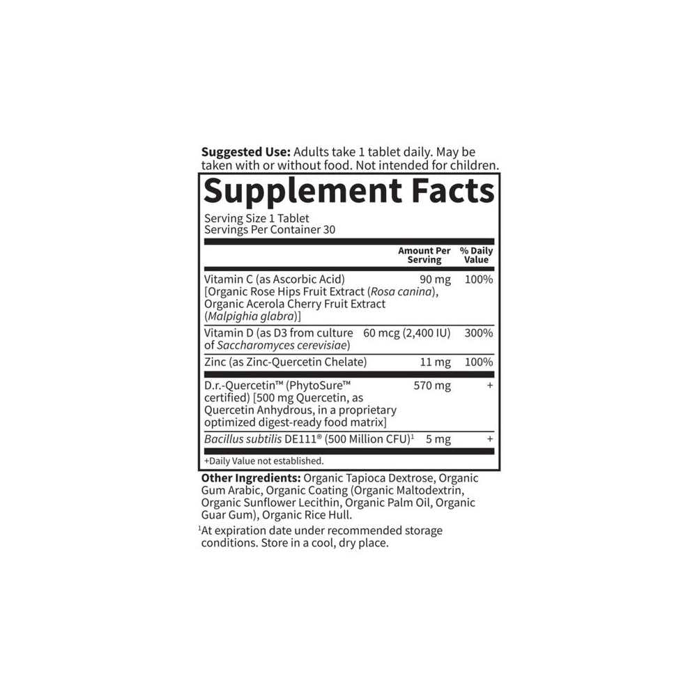 Garden of Life Dr. Formulated Quercetin Immune† - 30ct Tablets