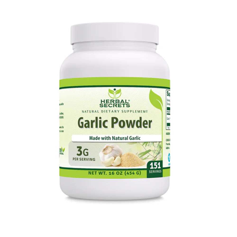 Amazing an Nutrition Herbal Secrets Natural Garlic Powder Supplement 454 Grams
