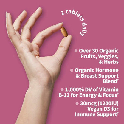 Garden of Life Organics Women's Multi 40+ 60 Tablets